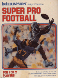 Super Pro Baseball Intellivision US box art